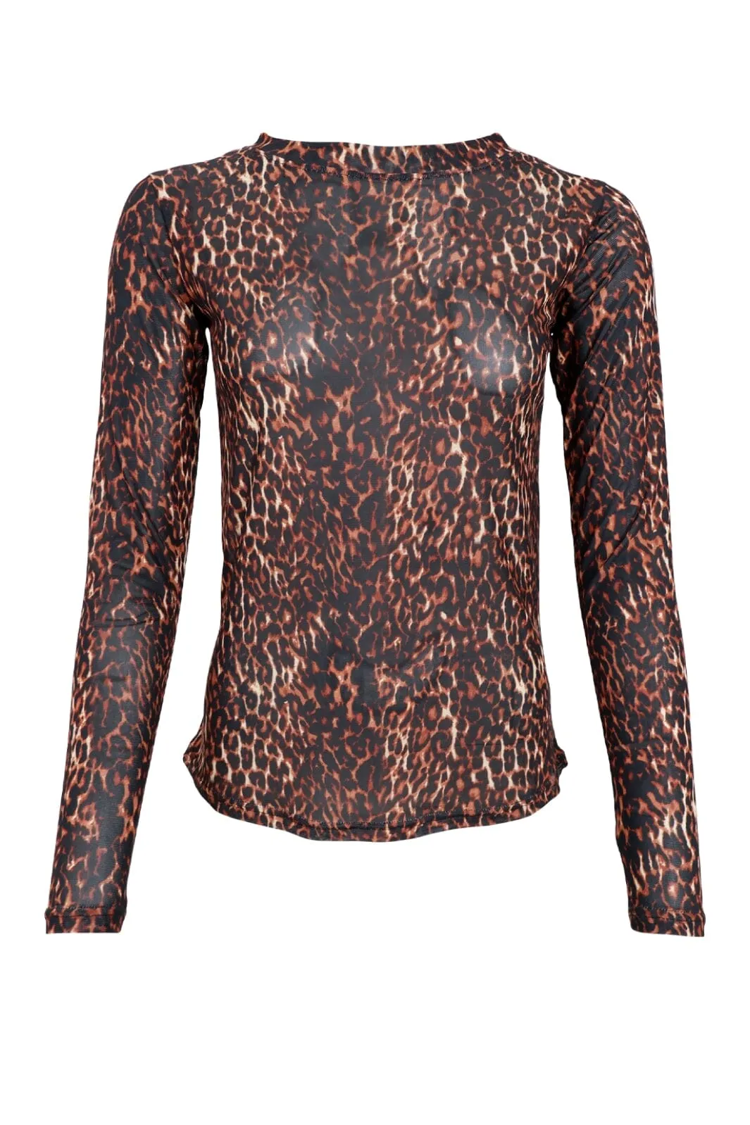 Black Colour - Bcannie Mesh Blouse - SHIRTS,MUSTHAVES Brown Leo