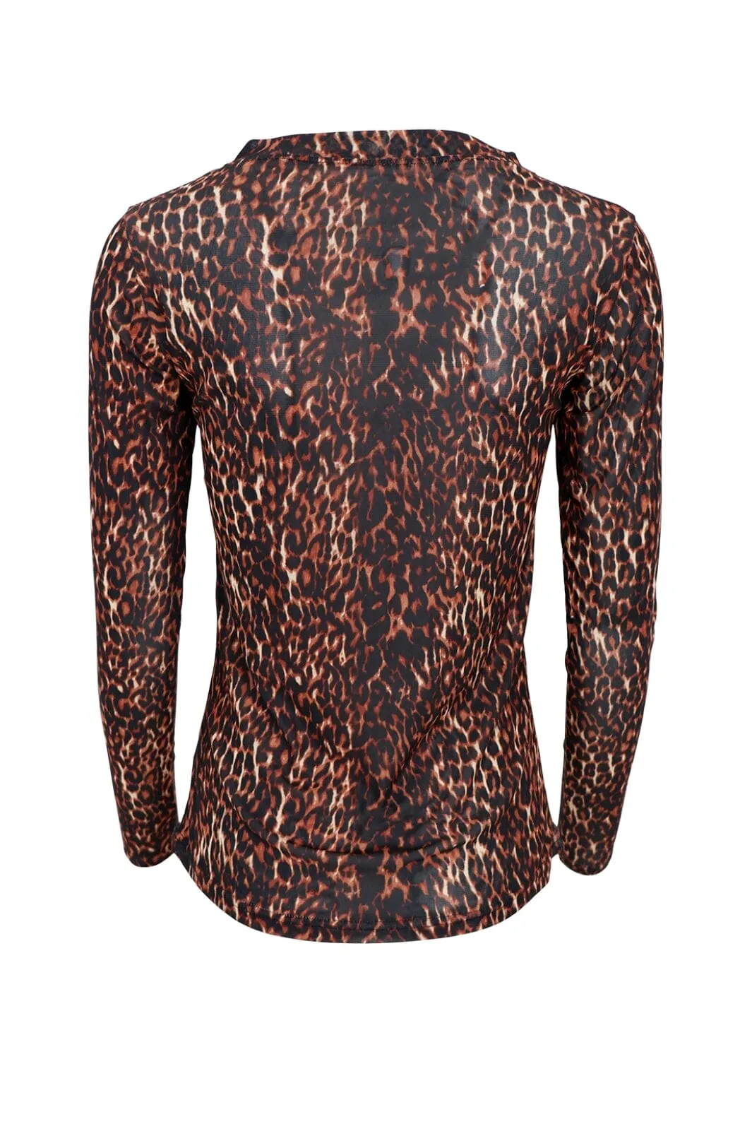 Black Colour - Bcannie Mesh Blouse - SHIRTS,MUSTHAVES Brown Leo