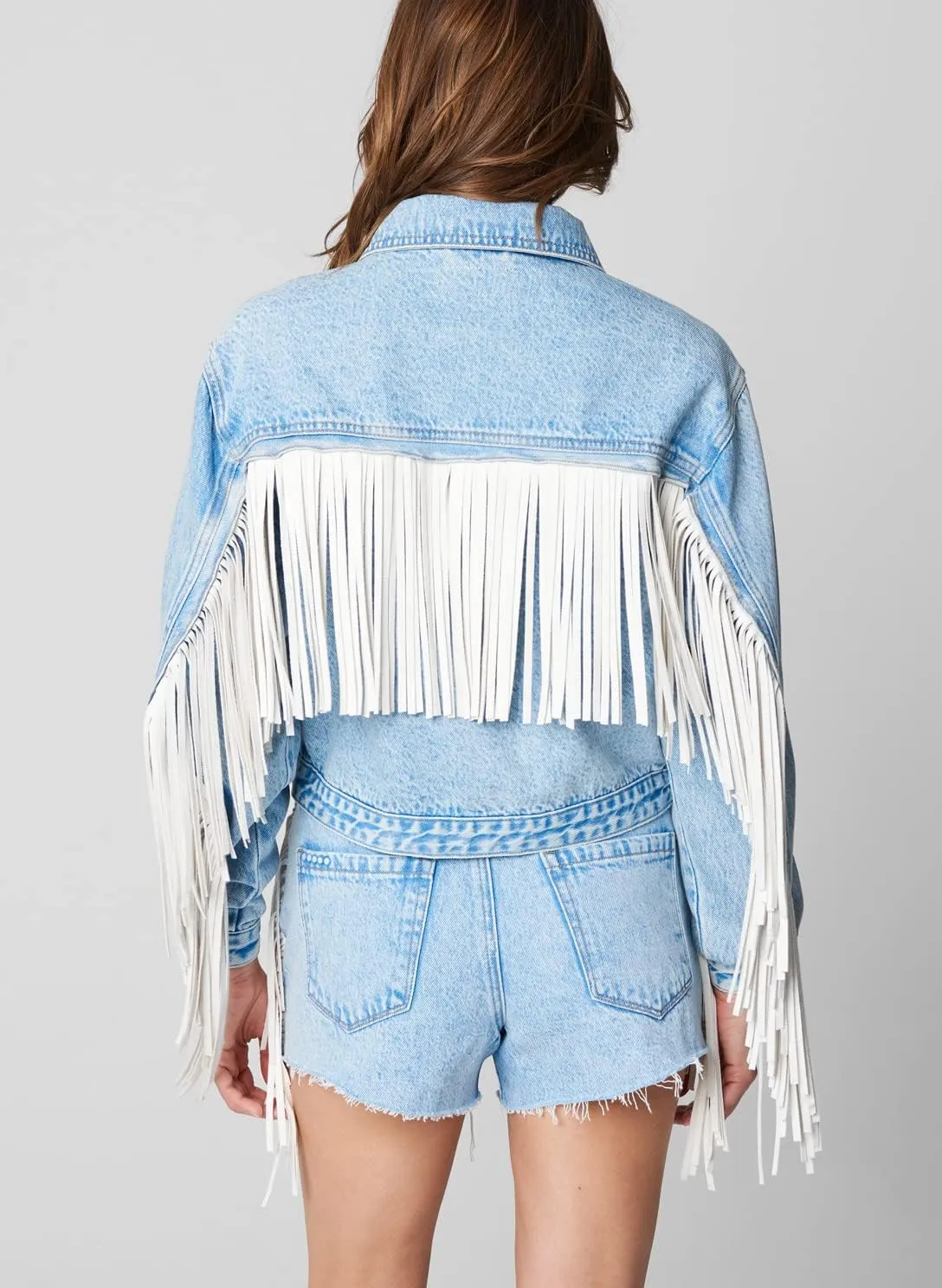 [BLANKNYC] Womens Luxury Clothing Denim Trucker JacketLuxury Clothing Denim Trucker Jacket