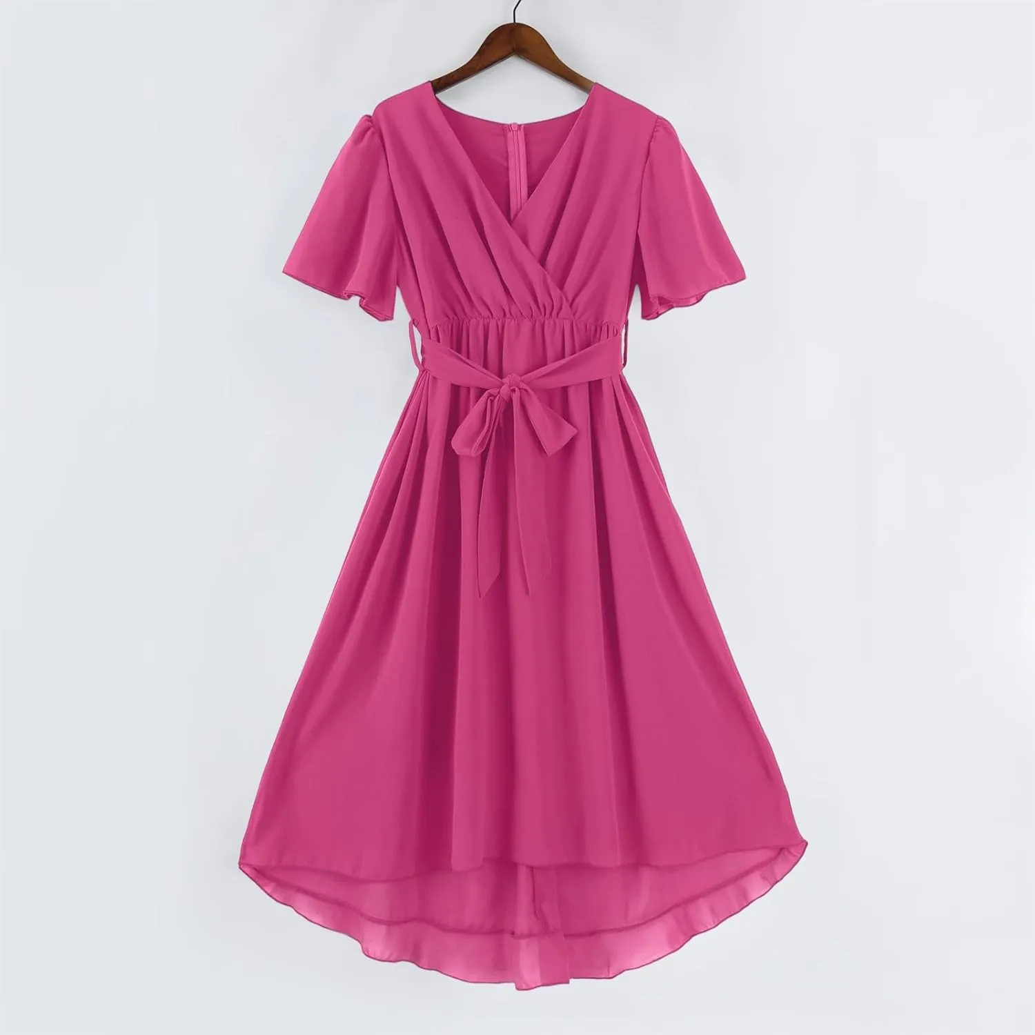 Floral Maxi Dresses for Women 2025 Summer Long Chiffon Elegant Flowy Dresses Spring Casual Wedding Guest Dress