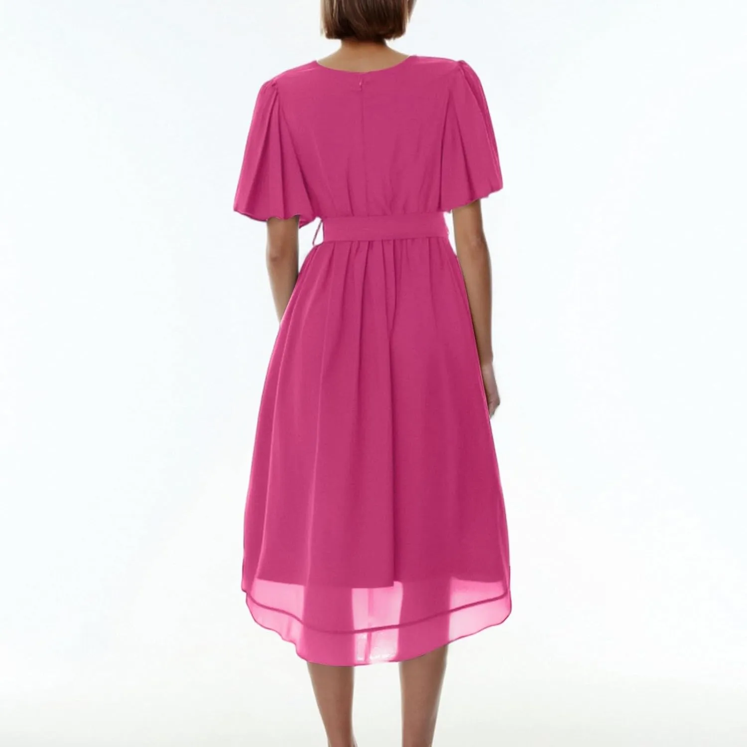Floral Maxi Dresses for Women 2025 Summer Long Chiffon Elegant Flowy Dresses Spring Casual Wedding Guest Dress