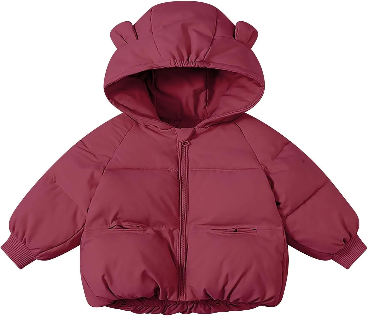 Kids Winter Coats with Hooded Light Puffer Coat Boys Girls Quilted Bubble Puffer Jacket Padded Down Coat Outerwear