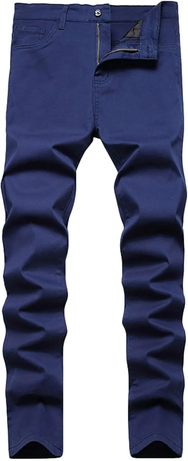 Mens Jeans Slim Fit Athletic Fit Jeans Ripped Distressed Holes Loose Embroidery Hip Hop Denim Pants Oversized Pants