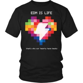 Rainbow Heart Tee - Dark Colors