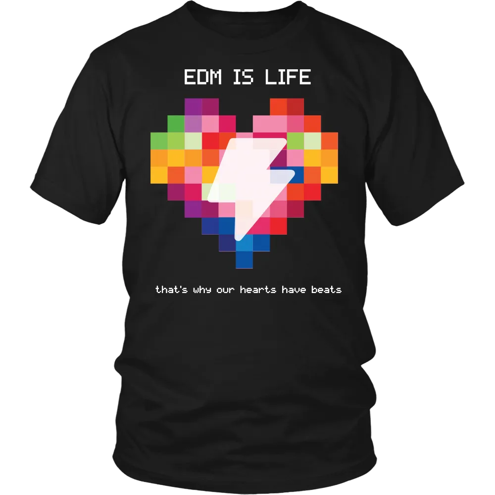 Rainbow Heart Tee - Dark Colors