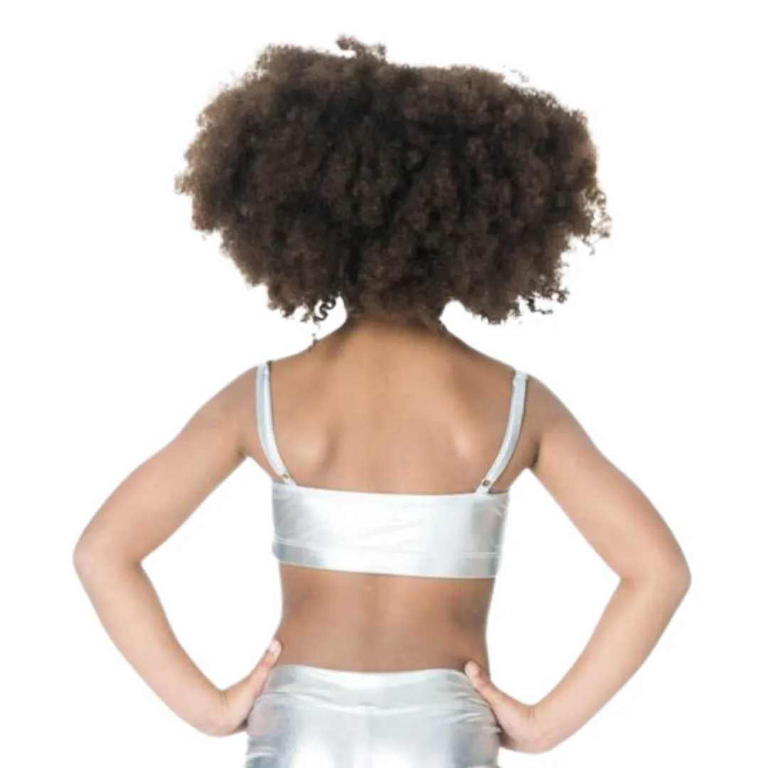 Studio 7 Children's Camisole Crop Top - Silver