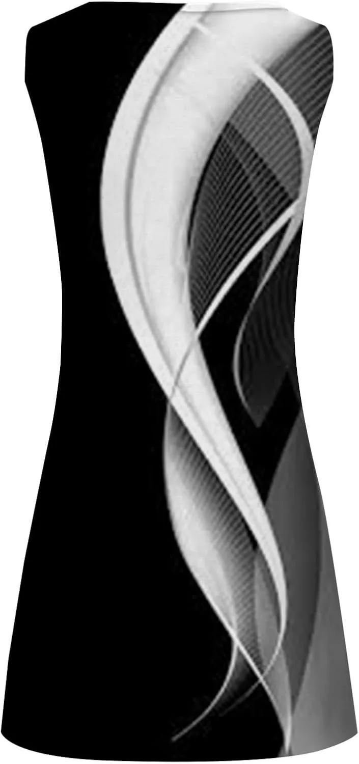 Sundresdes for Women Sun Dresses for Women 2025 Vacation Beach Casual Summer Sundresses Sleeveless Tank Short Boho