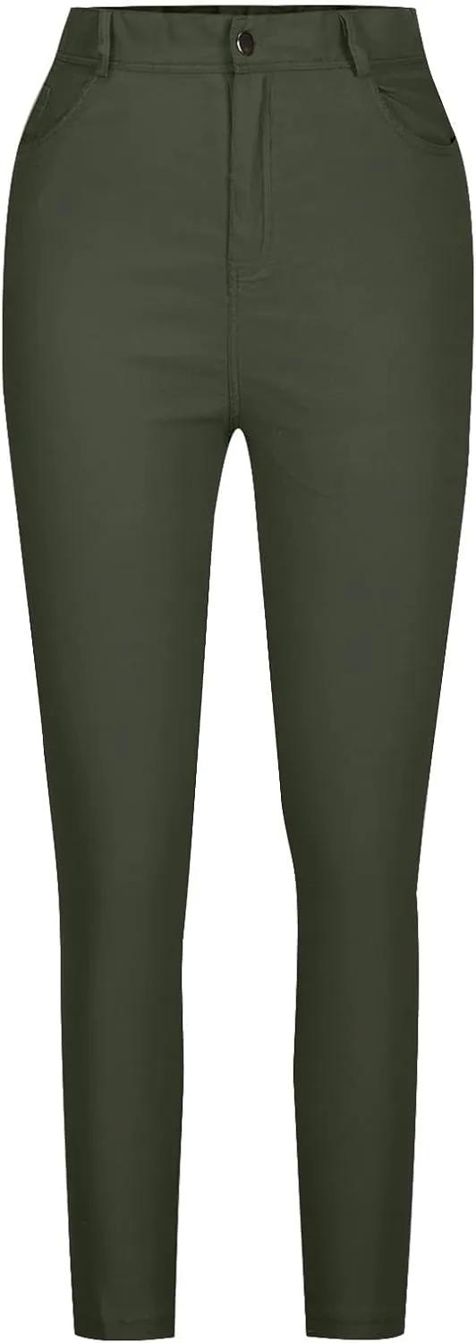 Womens Curvy Skinny Jeans Trendy Stretch Sculpting Slim Fit High Waist Pull On Jean Pants Tummy Control Denim Jegging
